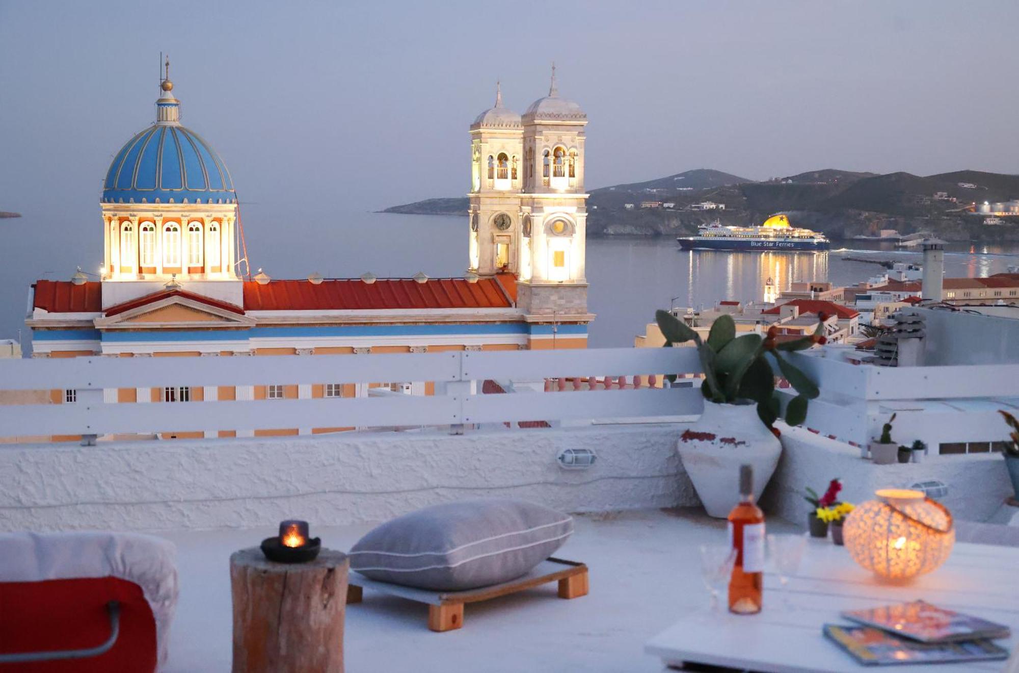 San Nikolas View Guest House Ερμούπολη Εξωτερικό φωτογραφία