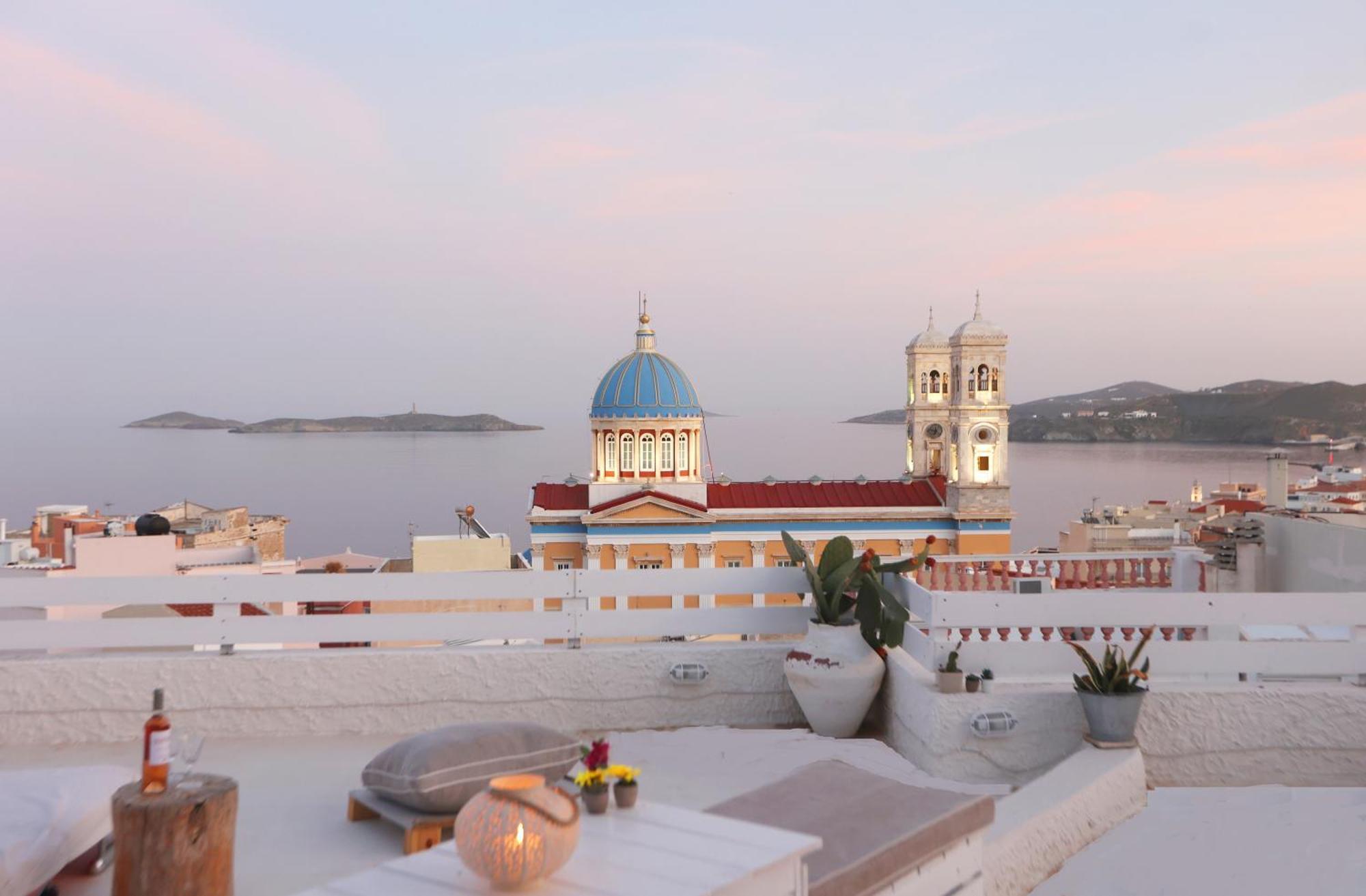 San Nikolas View Guest House Ερμούπολη Εξωτερικό φωτογραφία