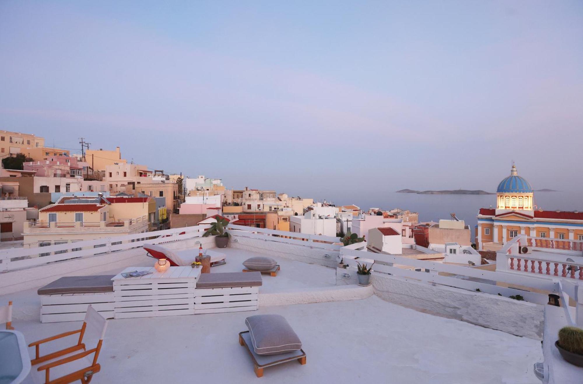 San Nikolas View Guest House Ερμούπολη Εξωτερικό φωτογραφία